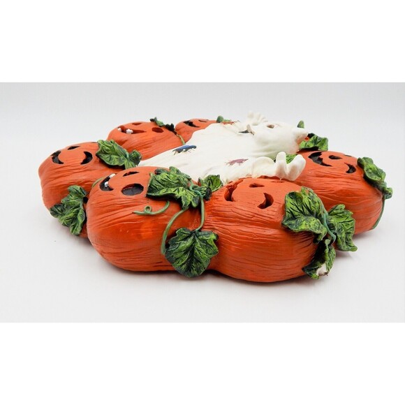 Gift Innovations Ghost and Pumpkin Wreath Talking Wall Decoration Non Working - Picture 8 of 13